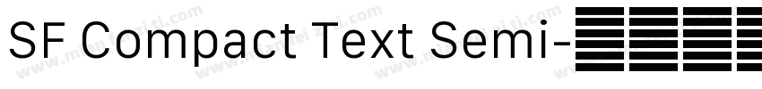 SF Compact Text Semi字体转换